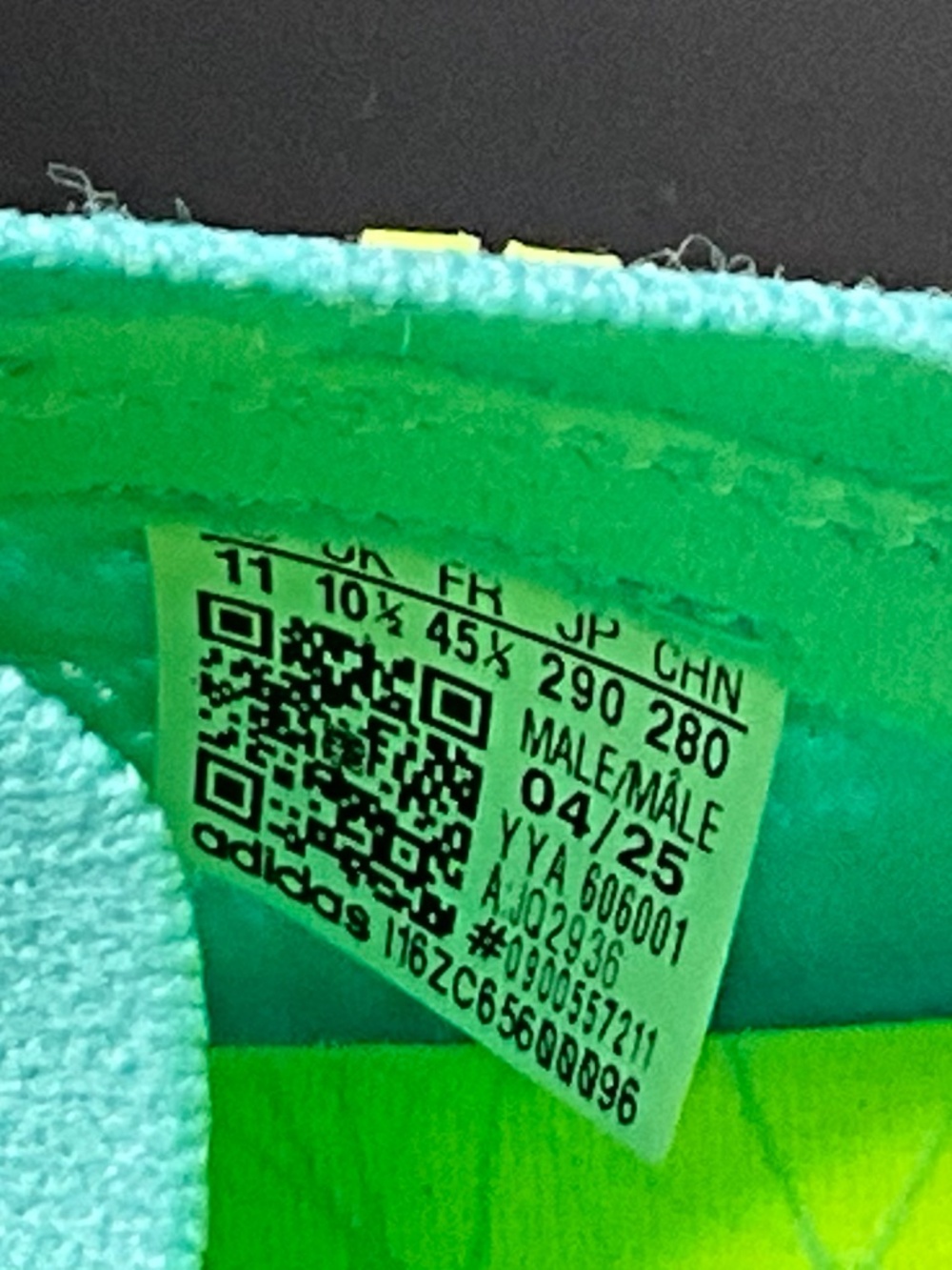Adidas Ultraboost 5 Strung Shoes in Flash Aqua, NWT/No Box. Men’s 11/EU 44.5 - Picture 5 of 7